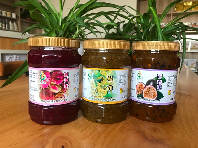 玫瑰花花茶、桂花花茶、百香果花茶