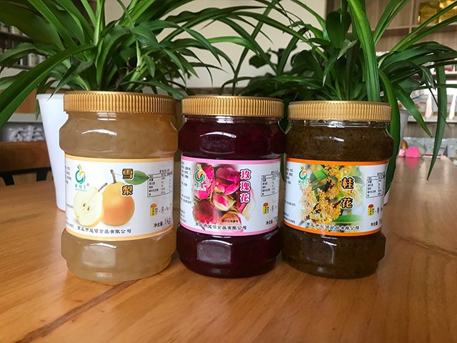 雪梨花茶、玫瑰花花茶、桂花花茶